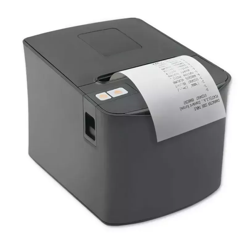 Terminis kvitų spausdintuvas QOLTEC 50256 su USB sąsaja — kompaktiškas POS spausdintuvas