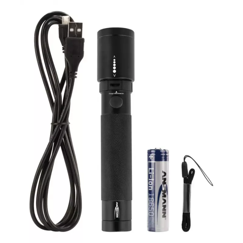LED žibintas Ansmann T400FR juodas IPX4 5W 400lm