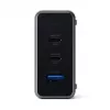 Mobilaus įrenginio įkroviklis Satechi ST-TC100GM-EU, 100 W, 2× USB-C, kintamosios srovės įvestis 100–240 V, pilkas