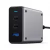 Mobilaus įrenginio įkroviklis Satechi ST-TC100GM-EU, 100 W, 2× USB-C, kintamosios srovės įvestis 100–240 V, pilkas