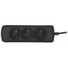 Maitinimo ilgintuvo kabelis ActiveJet COMBO-IEC-3G/1.5M — 3 gyslų IEC jungtis, 1,5 m, 3 AC lizdai, 230 V/50 Hz, 10 A, juodas
