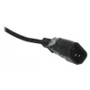 Maitinimo ilgintuvo kabelis ActiveJet COMBO-IEC-3G/1.5M — 3 gyslų IEC jungtis, 1,5 m, 3 AC lizdai, 230 V/50 Hz, 10 A, juodas