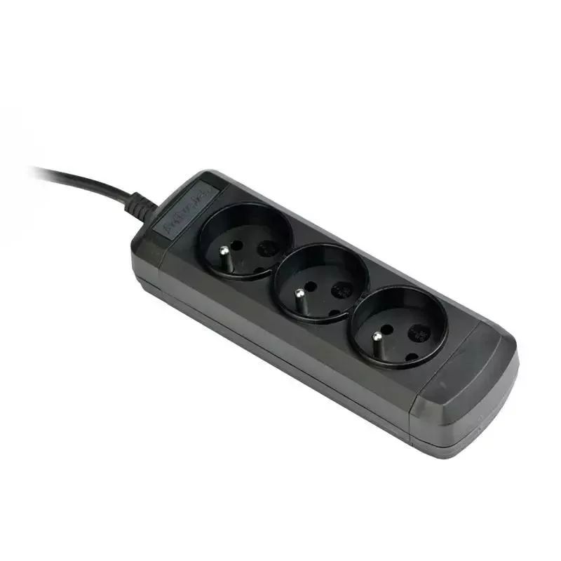 Maitinimo lizdas ActiveJet 3GNU-1.5M-C — 3 lizdai, 1,5 m kabelis, 230 V, 10 A, juodas