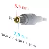 AKYGA nešiojamojo kompiuterio maitinimo adapteris - 20v/4.5a, 90w galia ir 7.9*5.5 mm + kaištis