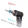 Maitinimo adapteris Akyga AK-ND-25 65W 19,5V 3,33A HP nešiojamiesiems kompiuteriams, įvestis 100–250V, vidaus, juodas