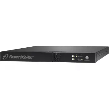 Stovo UPS PowerWalker VFI 1000R/1U — internetinis dvigubo keitimo, 1 kVA (800 W), 3× C13 lizdai, 1U, 12,6 kg