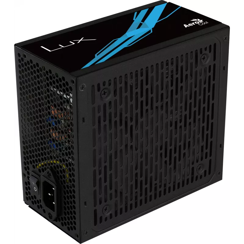 Aerocool LUX850 PC maitinimo blokas 850W 80 Plus Bronze 230V 88% efektyvumas juodas