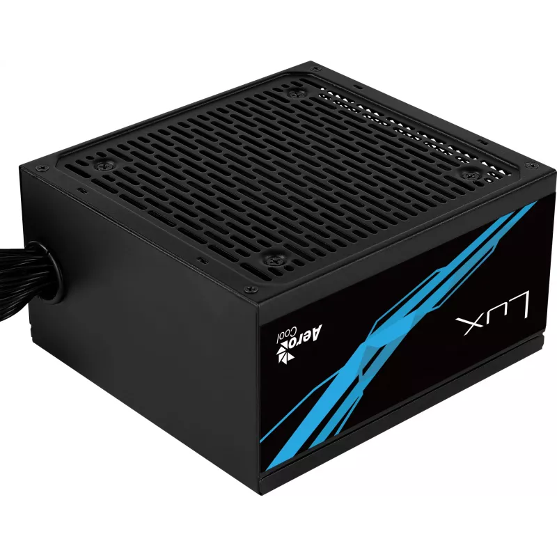 Aerocool LUX850 PC maitinimo blokas 850W 80 Plus Bronze 230V 88% efektyvumas juodas