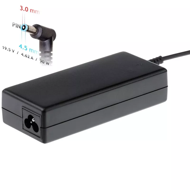 Maitinimo adapteris Akyga AK-ND-53 90 W 19,5 V 4,62 A nešiojamiesiems kompiuteriams Dell, 100–250 V įvestis, LED, 1,2 m laidas
