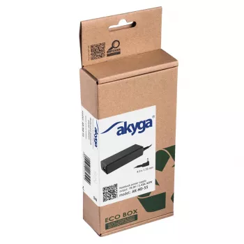 AKYGA nešiojamojo kompiuterio maitinimo adapteris - 19V/3,42A, 65W maitinimas ir 4,0*1,35 mm kištukas