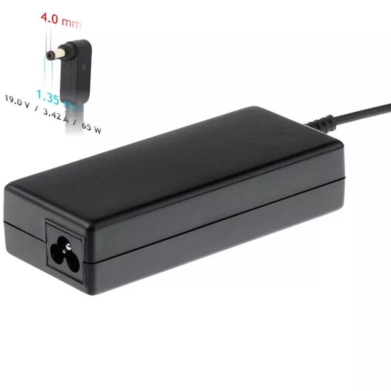 Akyga AK-ND-55 nešiojamojo kompiuterio maitinimo adapteris 19 V / 3,42 A, 65 W, 4,0 x 1,35 mm kištukas, skirtas Asus