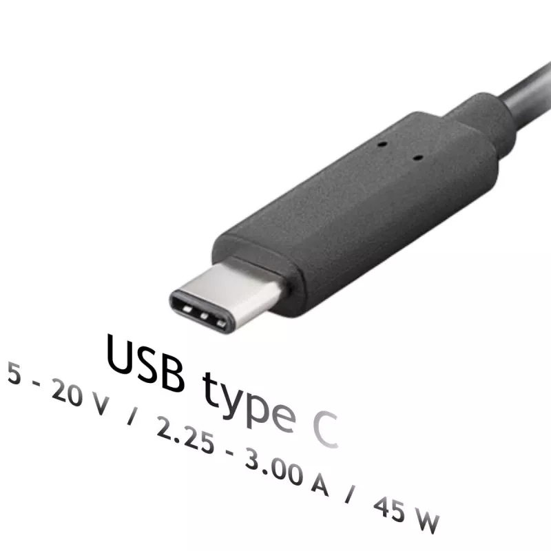 Maitinimo adapteris Akyga AK-ND-60, universalus 45 W, įvestis 100–250 V, juodas, 0,183 kg