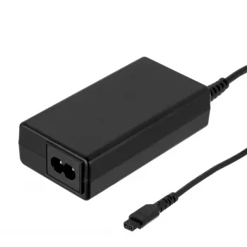 Vidinis įkroviklis Akyga AK-NU-12 nešiojamiesiems kompiuteriams, 65 W, išvestis 1–3,5 V, įvestis 18,5–20 V, kintamoji srovė, juodas