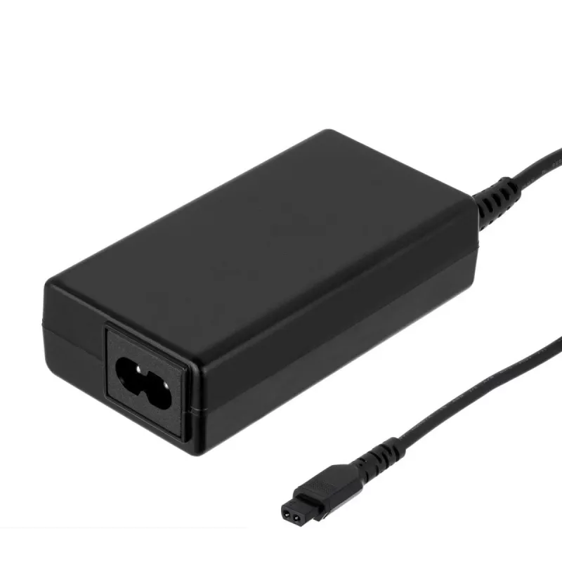 Vidinis įkroviklis Akyga AK-NU-12 nešiojamiesiems kompiuteriams, 65 W, išvestis 1–3,5 V, įvestis 18,5–20 V, kintamoji srovė, juodas