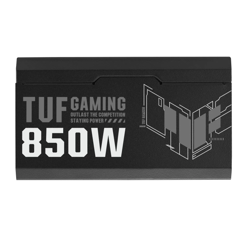ASUS TUF Gaming 850W Gold maitinimo blokas 24 kontaktų ATX ATX juodas