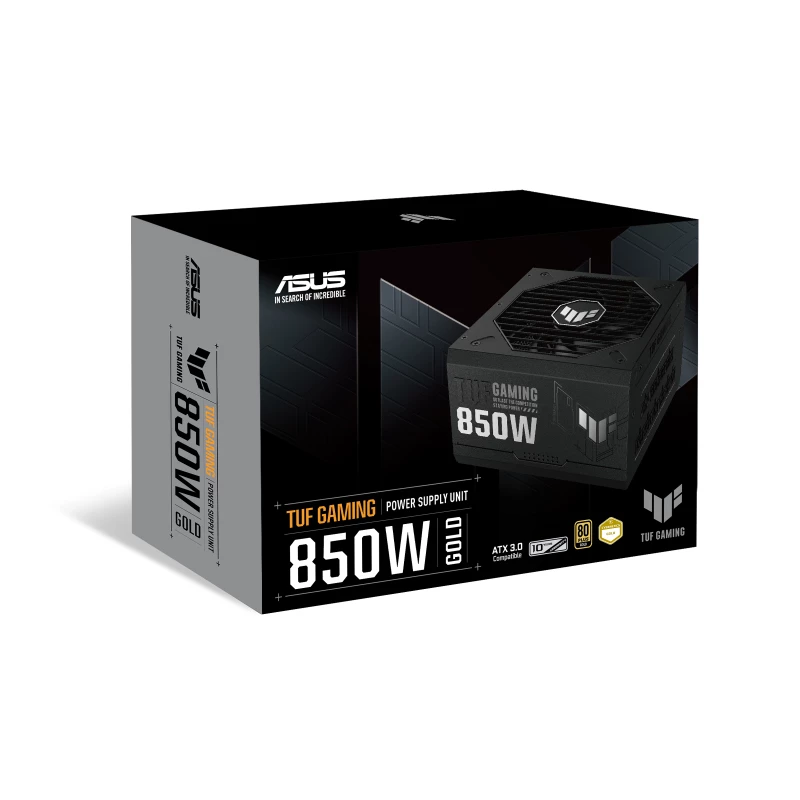 ASUS TUF Gaming 850W Gold maitinimo blokas 24 kontaktų ATX ATX juodas