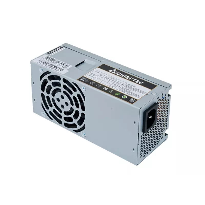 Maitinimo blokas CHIEFTEC GPF-350P TFX 350 W, 20+4 kontaktų ATX, 80 mm ventiliatorius, 85 % naudingumo koeficientas, aktyvus PFC