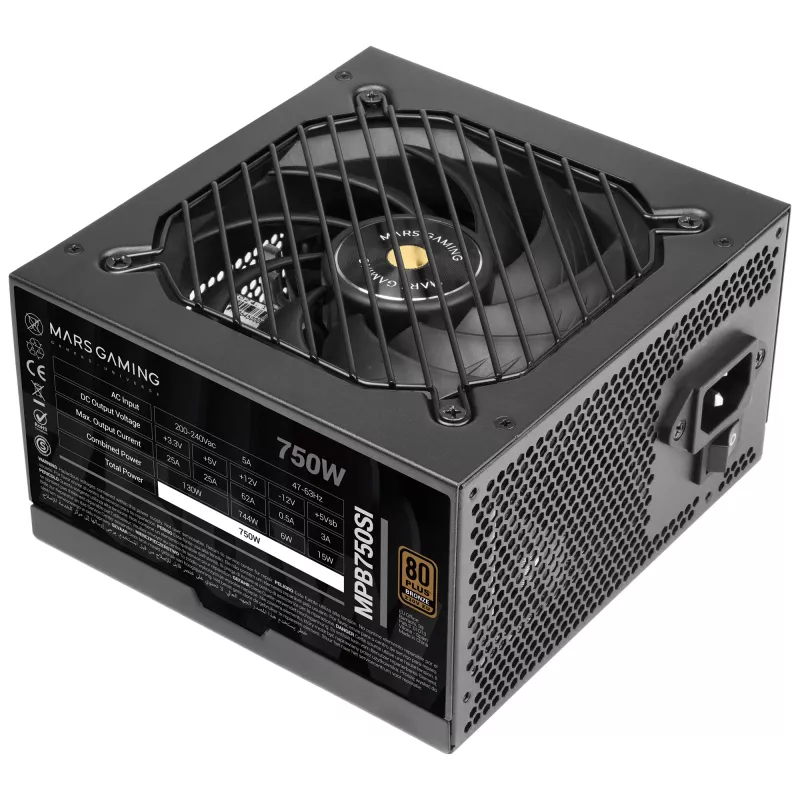 Mars Gaming MPB750SI maitinimo blokas 750 W 24-pin ATX ATX Juoda