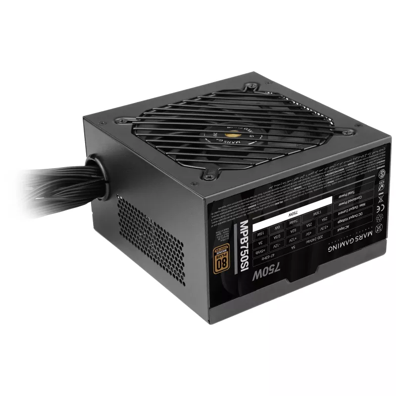 Mars Gaming MPB750SI maitinimo blokas 750 W 24-pin ATX ATX Juoda