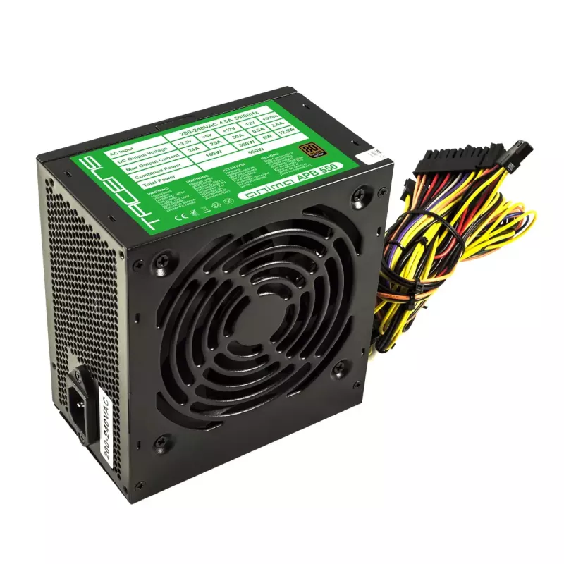 Tacens APB550B maitinimo blokas 550 W 20+4 pin ATX ATX juodas