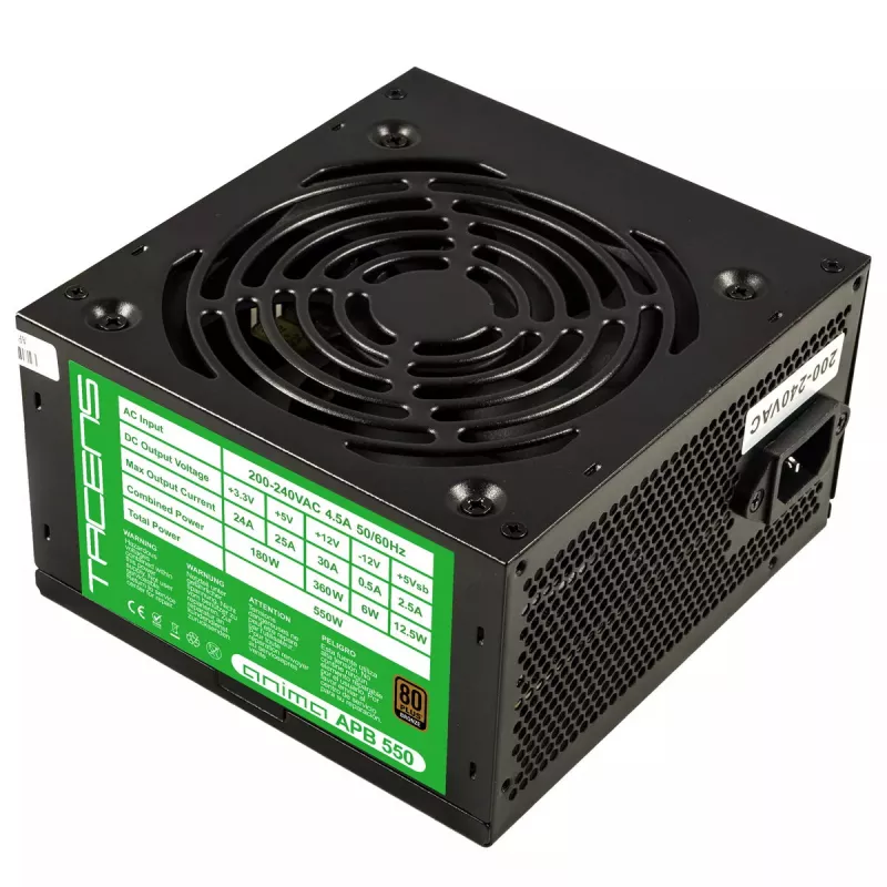 Tacens APB550B maitinimo blokas 550 W 20+4 pin ATX ATX juodas