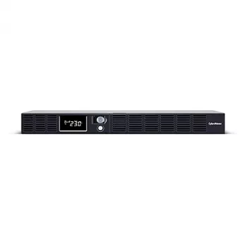 Stovo / lentynos linijinės-interaktyviosios UPS CYBERPOWER OR600ERM1U — 0,6 kVA / 360 W, 6x C13 lizdai, AVR, LCD, sidabrinė, 1U