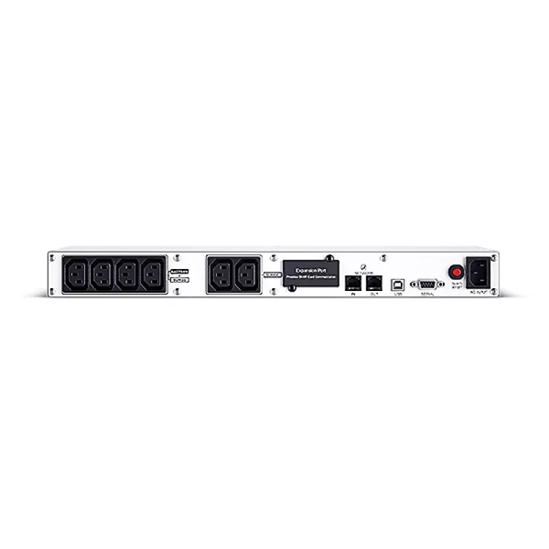 Stovo / lentynos linijinės-interaktyviosios UPS CYBERPOWER OR600ERM1U — 0,6 kVA / 360 W, 6x C13 lizdai, AVR, LCD, sidabrinė, 1U