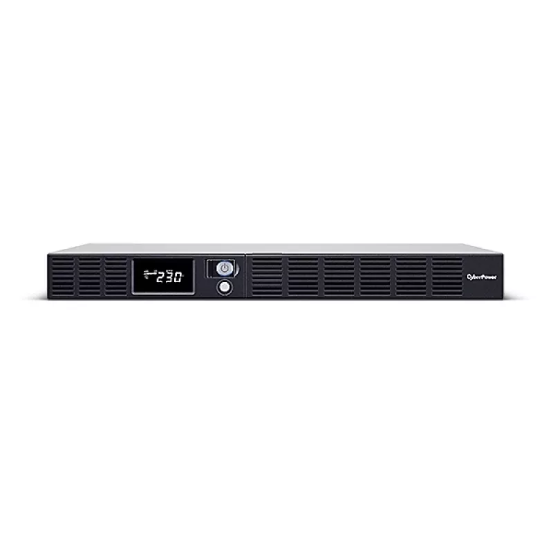 Nepertraukiamo maitinimo šaltinis CYBERPOWER OR1000ERM1U — 1 kVA (600 W), Line-Interactive, stovui 1U, 6× C13 lizdai, LCD, sidabrinis