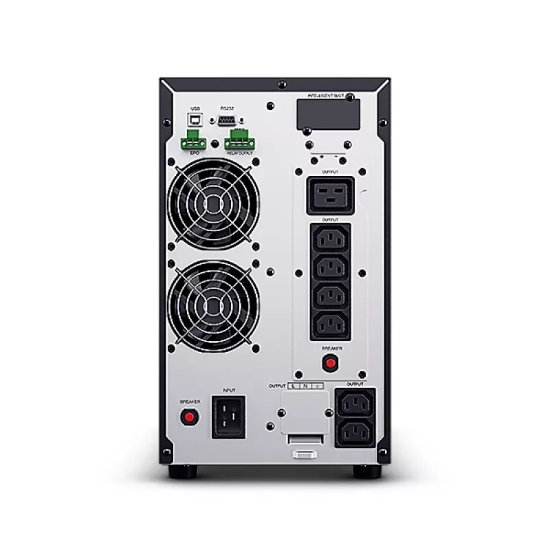 Nepertraukiamo maitinimo šaltinis CYBERPOWER OLS3000EA, internetinis dvigubas keitimas, 3 kVA (2700 W), PF 0,9, 8x C13 lizdai, C20 įvestis