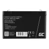 UPS baterija Green Cell AGM40 — VRLA AGM 6V 14Ah, sandari švino rūgštinė, 94×50×151 mm, 1,8 kg