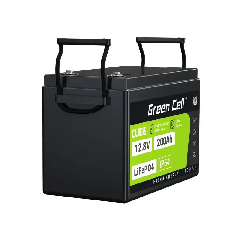 UPS baterija Green Cell LFPGC12V200AH ličio geležies fosfatas 12.8V 200Ah, 395×195×275 mm, 20.5 kg