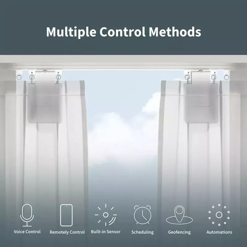 Užuolaidų variklis, Aqara Curtain Driver E1, bėgelio versija (CM-M01-TRACK)