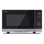 Solo mikrobangų krosnelė Sharp YC-PS204AE-S, 20 l, 800 W, LED jutiklinis valdymas, 10 galios lygių, sukamoji lėkštė 24,5 cm, sidabrinė
