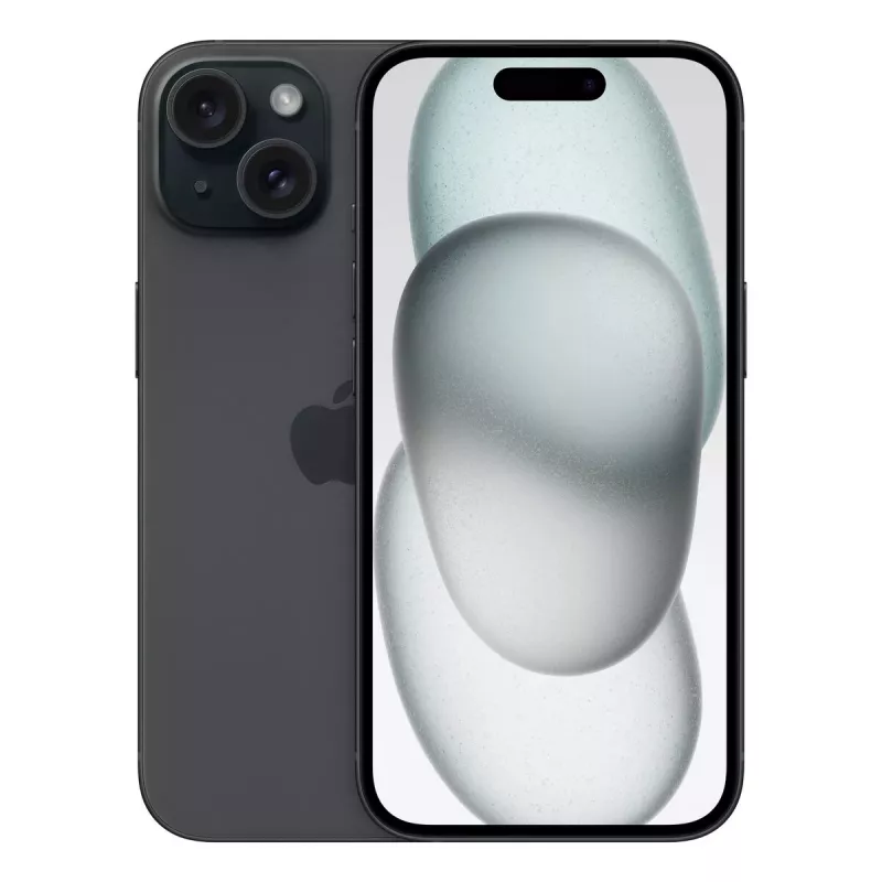 Išmanusis telefonas „Apple iPhone 15“ 6,1 colio 256 GB juodos spalvos