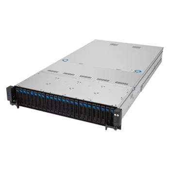 ASUS RS521A-E12-RS24U Socket SP5 Rack (2U) Juoda, Sidabrinė