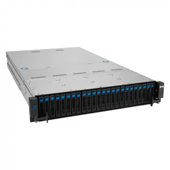 ASUS RS521A-E12-RS24U Socket SP5 Rack (2U) Juoda, Sidabrinė