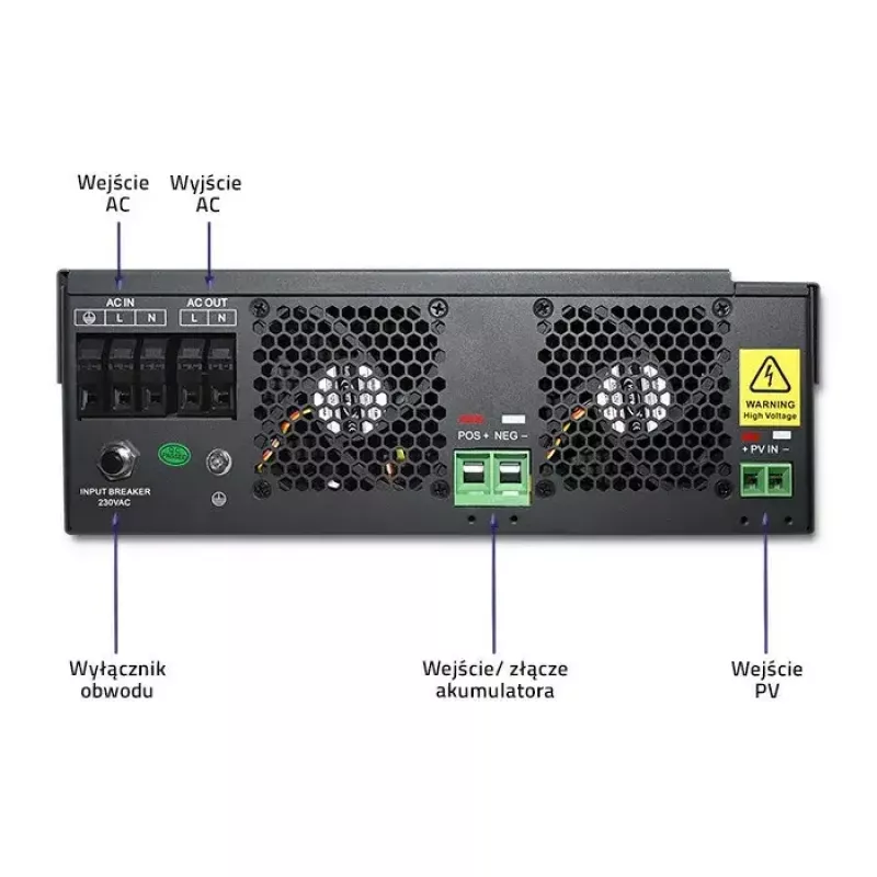 Saulės įkrovos valdiklis QOLTEC 53886 MPPT 100A 24V, skirtas 3,5 kW sistemoms