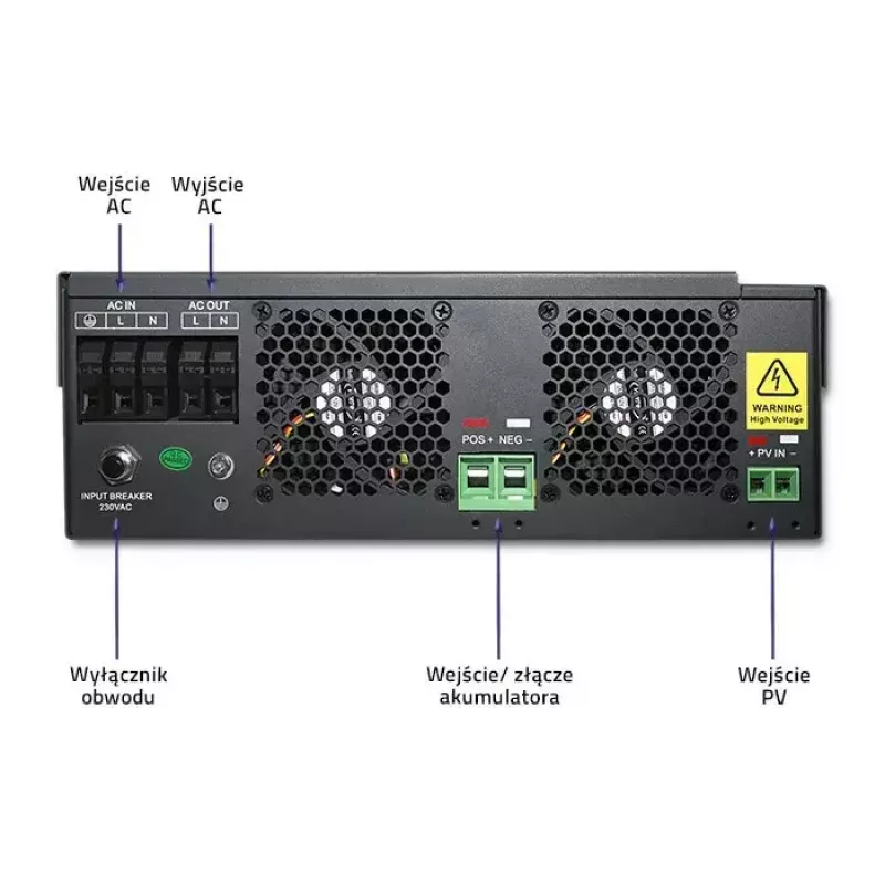 Saulės įkrovos valdiklis QOLTEC 53886 MPPT 100A 24V, skirtas 3,5 kW sistemoms