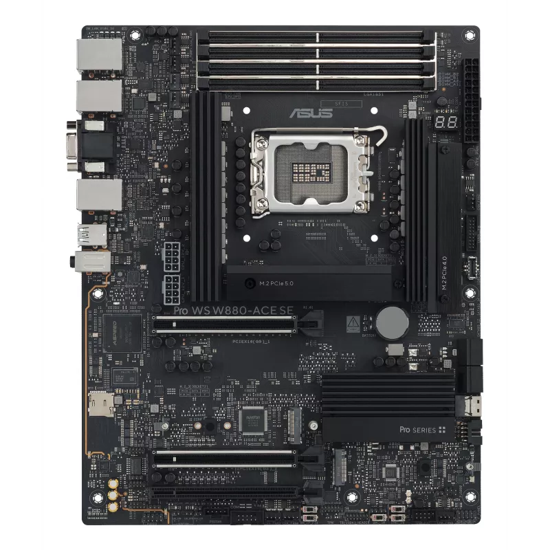Motininė plokštė ASUS PRO WS W880-ACE SE, Intel W880, LGA 1851, ATX, DDR5, 4 DIMM, max 256 GB, 2.5 Gb LAN