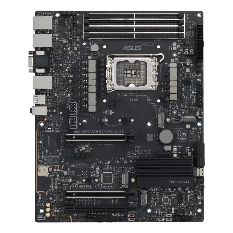 Motininė plokštė ASUS PRO WS W880-ACE SE, Intel W880, LGA 1851, ATX, DDR5, 4 DIMM, max 256 GB, 2.5 Gb LAN
