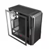 PC korpusas MODECOM AMIRANI ARGB Midi Tower, juodas, grūdintas stiklas, 2x200 mm priekiniai + 1x120 mm galinis ventiliatoriai, USB-A 2x, USB-C 1x, palaiko ATX/ITX, GPU iki 35 cm