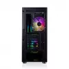 PC korpusas MODECOM AMIRANI ARGB Midi Tower, juodas, grūdintas stiklas, 2x200 mm priekiniai + 1x120 mm galinis ventiliatoriai, USB-A 2x, USB-C 1x, palaiko ATX/ITX, GPU iki 35 cm