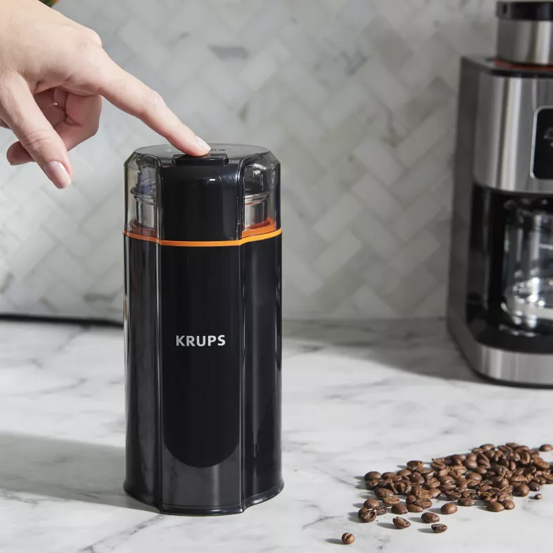 Blade grinder Krups Silent Vortex GX3328 175 W Juoda 90 g capacity