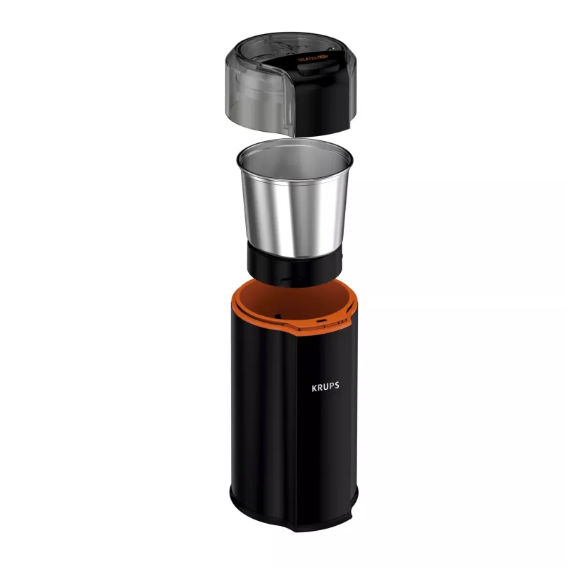 Blade grinder Krups Silent Vortex GX3328 175 W Juoda 90 g capacity