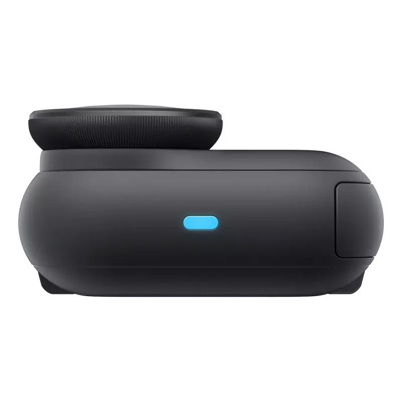 Veiksmo sporto kamera Insta360 GO Ultra Standard Juoda — 4K Ultra HD 3840×2880, 1/1,28 colio jutiklis, 240 fps, Wi‑Fi, integruotas ekranas, MicroSD, 52,9 g