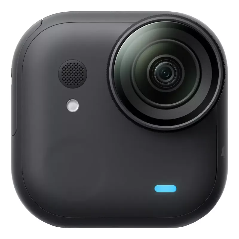 Veiksmo sporto kamera Insta360 GO Ultra Standard Juoda — 4K Ultra HD 3840×2880, 1/1,28 colio jutiklis, 240 fps, Wi‑Fi, integruotas ekranas, MicroSD, 52,9 g