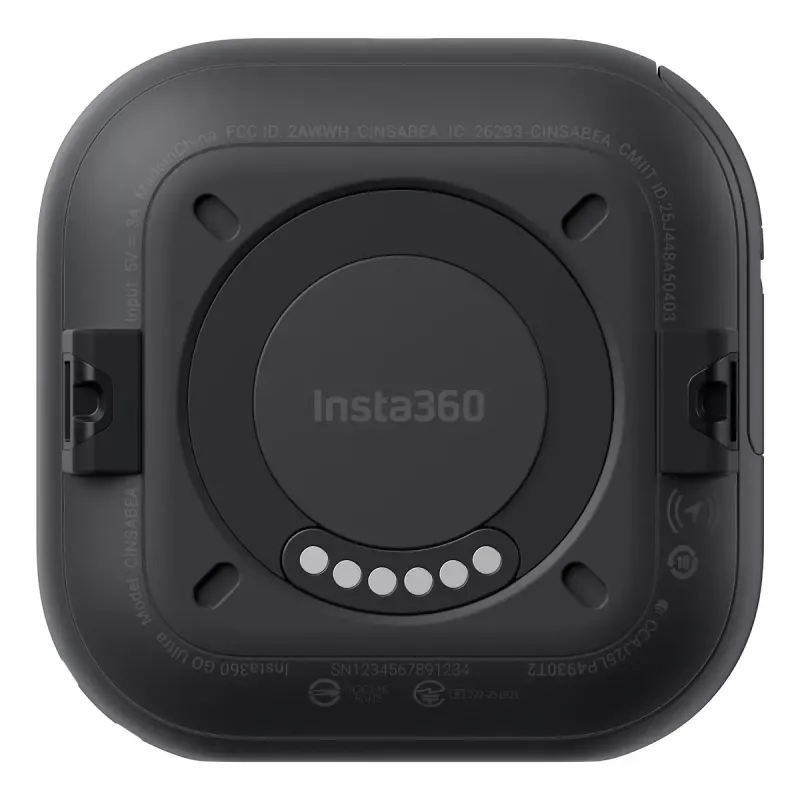 Veiksmo sporto kamera Insta360 GO Ultra Standard Juoda — 4K Ultra HD 3840×2880, 1/1,28 colio jutiklis, 240 fps, Wi‑Fi, integruotas ekranas, MicroSD, 52,9 g