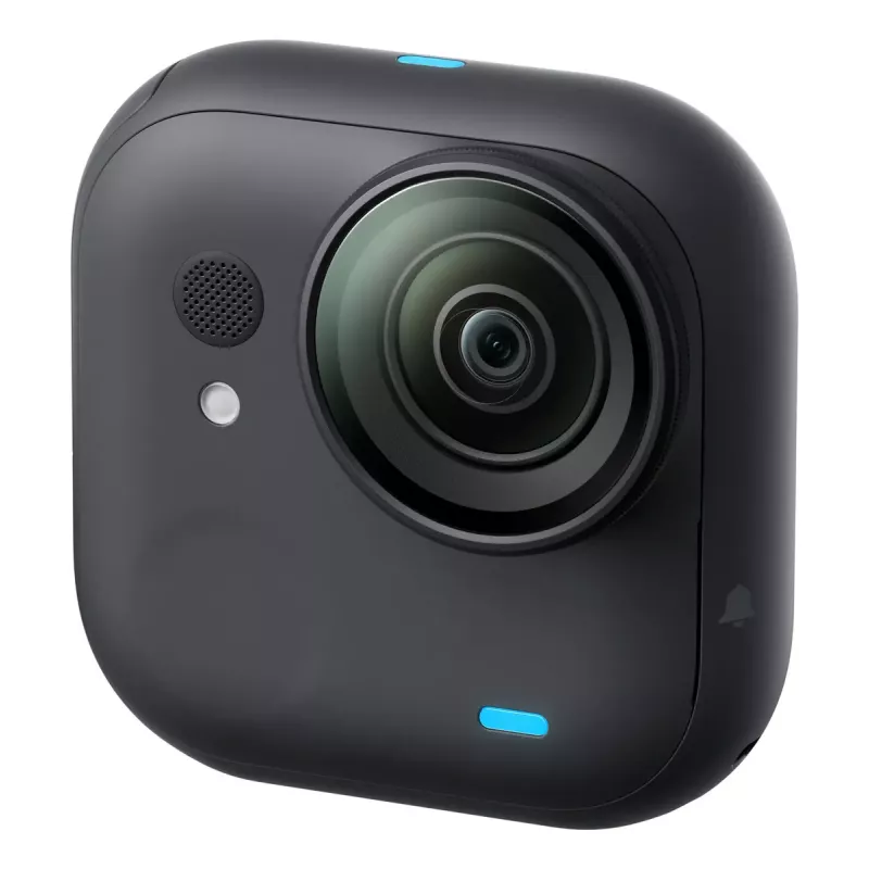 Veiksmo sporto kamera Insta360 GO Ultra Standard Juoda — 4K Ultra HD 3840×2880, 1/1,28 colio jutiklis, 240 fps, Wi‑Fi, integruotas ekranas, MicroSD, 52,9 g