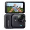 Veiksmo sporto kamera Insta360 GO Ultra Standard Juoda — 4K Ultra HD 3840×2880, 1/1,28 colio jutiklis, 240 fps, Wi‑Fi, integruotas ekranas, MicroSD, 52,9 g