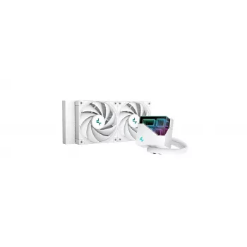 Vandens aušintuvas DeepCool LT520 WH, baltas, 240 mm radiatorius, 2x120 mm FDB ventiliatoriai, PWM, LGA/AM4/AM5/sTR4 palaikymas